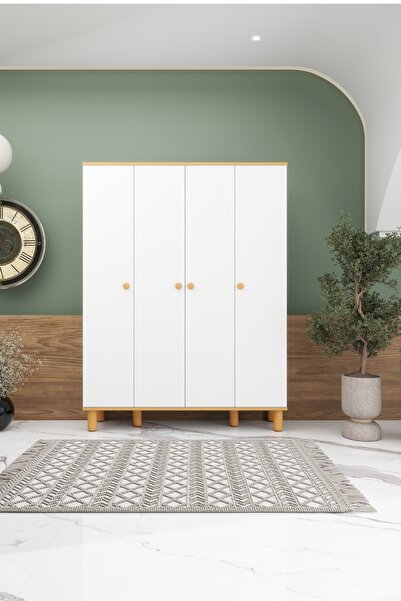 İMBAŞ Buğlem 4 Kapaklı Gardırop