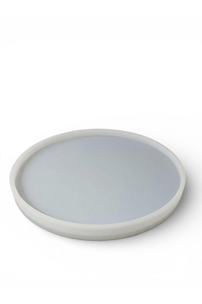 stonechem EPOKSİ SİLİKON TEPSİ DÜZ YUVARLAK İÇTEN İÇE 33 CM İÇ YÜKSEKLİK 12 MM