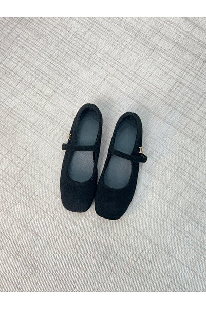 Take Two By Styli Women Black Mary Jane Flats