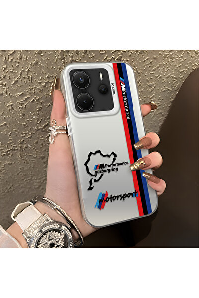 Hontinga جراب هاتف Xiaomi Redmi Note 14 متوافق مع BMW، مصنوع من السيليكون ذو ...