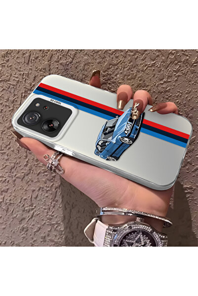 CHICASELUX Mi 13T Pro/Mi 13T ile Uyumlu Telefon Kılıfı BMW Desenli Silikon Ke...