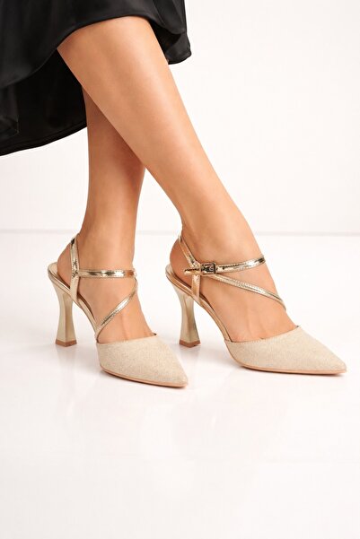 Peta Λάμψη της κομψότητας: Γυναικεία παπούτσια με λεπτό τακούνι με γκλίτερ