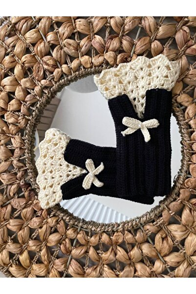 HanimLoop Vintage Örgü Dantel Eldiven , Bileklik