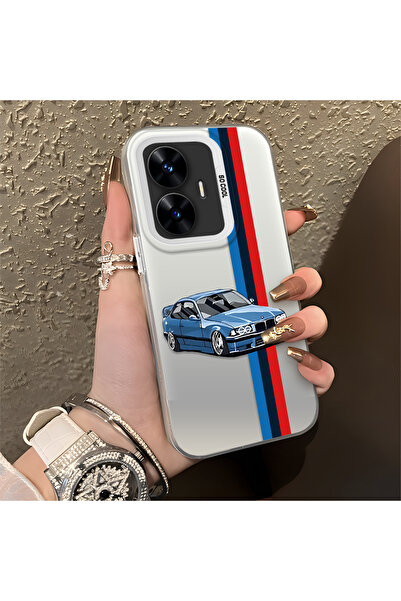 Hontinga حافظة هاتف من السيليكون المتوافقة مع هاتف Realme C55 ذات حافة صلبة و...