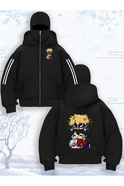 LAND MODA سترة صوفية للجنسين من Snow Masked Ninja من الصوف السميك بخيطين