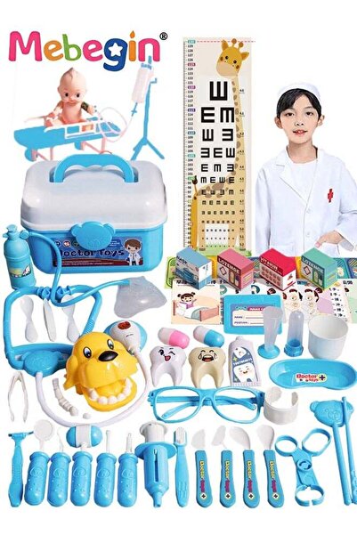 Generic 65 Pieces Pink Kids Doctor Kit Pretend Play Toys with Working Stethos...