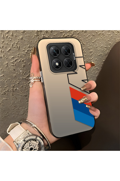 Hontinga Xiaomi Poco X7 5g Compatible Bmw Patterned Silicone Edge Hard Back A...