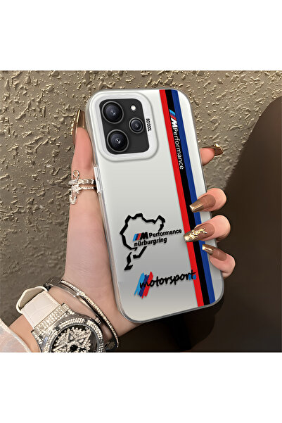 Hontinga حافظة هاتف Xiaomi Redmi 12 4G متوافقة مع نمط BMW من السيليكون بحافة ...