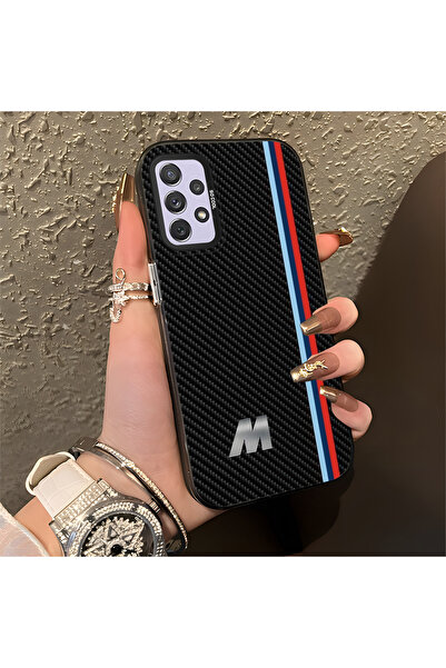 Hontinga حافظة هاتف سامسونج جالاكسي A72 متوافقة مع نمط بي إم دبليو من السيليك...