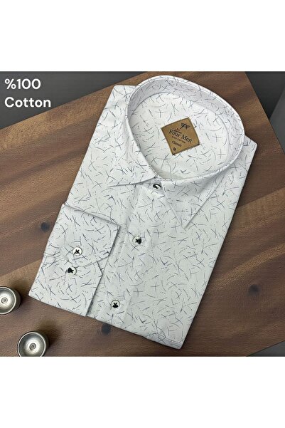 OwenLife Owen Life Cotton Fabric Classic Cut Quality Shirt with Button at the...
