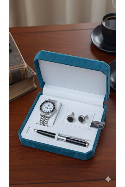 Boutique Royal Men's Formal Accessory Set with Luxury Box, 3 Pieces