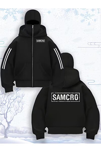 LAND MODA سترة صوفية للجنسين من Snow Masked Ninja من الصوف السميك بخيطين