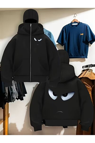 LAND MODA سترة صوفية للجنسين من Snow Masked Ninja من الصوف السميك بخيطين