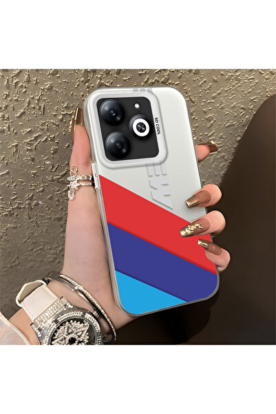 Hontinga حافظة Infinix Smart 8/8 Pro المتوافقة مع BMW ذات الحافة السيليكونية ...