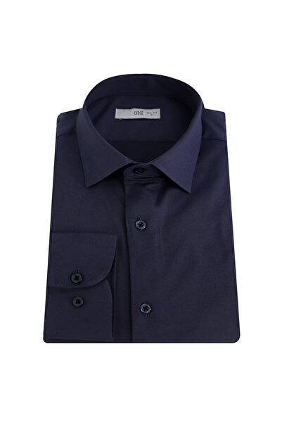 Uki ANTRASİT Pamuk Saten Gömlek