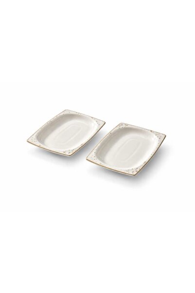 Kütahya Porselen Bone Mare 2-Piece Kayak Plate Set 26 cm