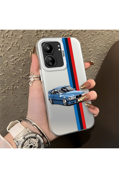 Hontinga حافظة هاتف Xiaomi Poco C65 متوافقة مع الحافة السيليكونية الصلبة والم...