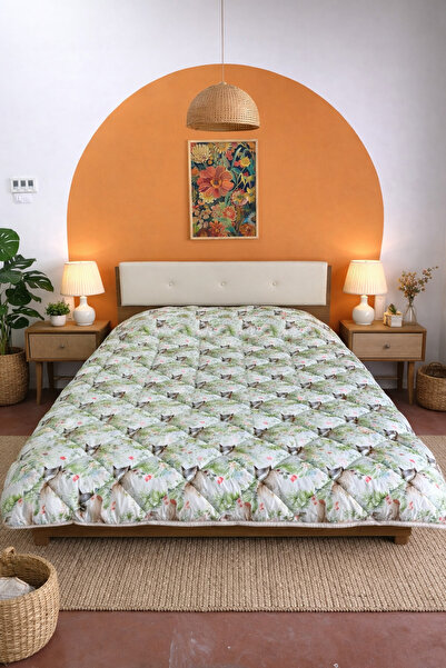 Bella Home Πάπλωμα Μονό Κύλινδρο 5D Βαμβακερό - 155x215 εκ. με Φιγούρα Αλόγου