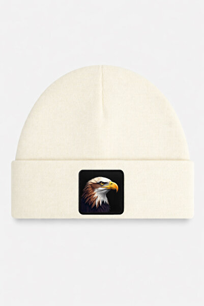 BlackBörk Baretka u boji off white sa logotipom orla