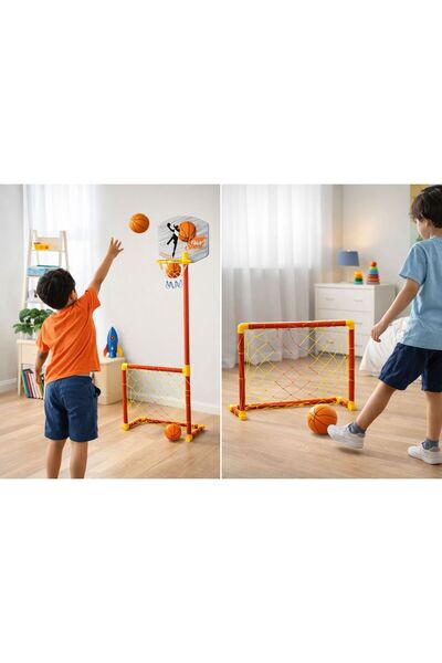 ATLT ATLANTİS +3 YAŞ ÇOCUKLAR İÇİN TAŞINABİLİR PORTATİF FUTBOL KALESİ VE BASK...