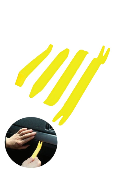 MEFAUTO Auto Trim Radio Tape Door Trim Clip Removal Tool Set - 4 Pieces