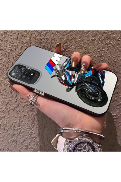 Hontinga Poco X5 Pro 5g Compatible Silicone Edge Hard Back Case Bmw Patterned Couple Phone Case