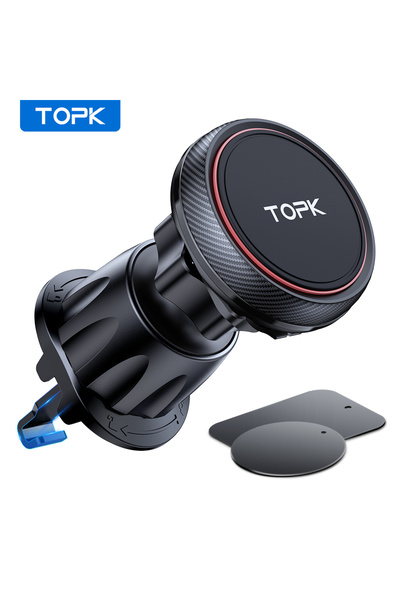 Choice3 حامل هاتف مغناطيسي عالمي للسيارة من TOPK، قابل للدوران 360 درجة، يُرك...