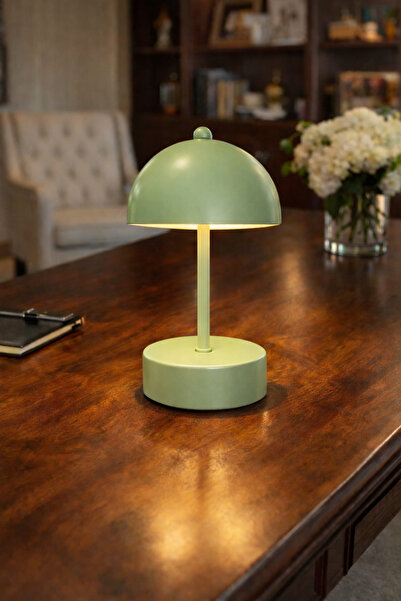 Natiorj Mantar Model Pilli Aç-Kapa Tuşlu Masa Lambası Proje Salon Yatak Odası...