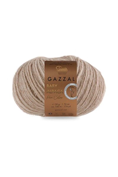 Gazzal Baby Alpaca Pure Color Doğal Saf Yün 50 Gr 6453