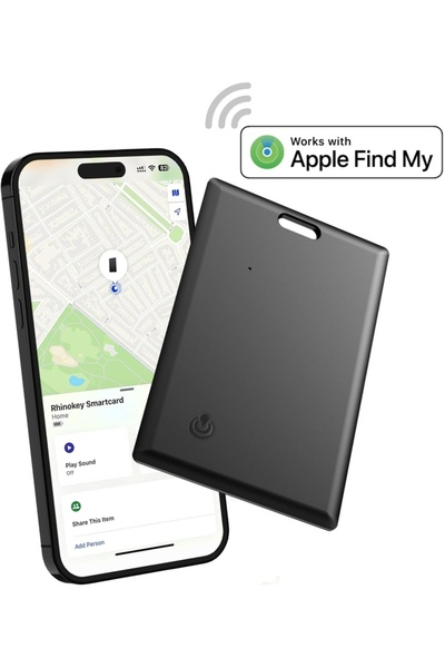 Choice black Thin Wallet Tracker Card iPhone Smart Tag Work with Find My (iOS...