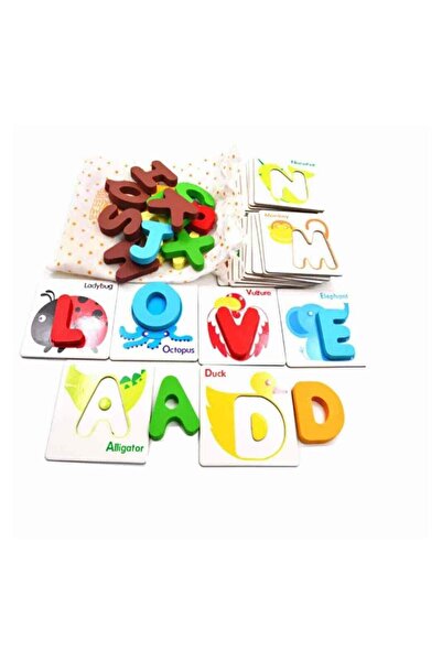 UKR 3D Puzzle English Letters – Wooden Educational Learning Toy for Kids | Fu...