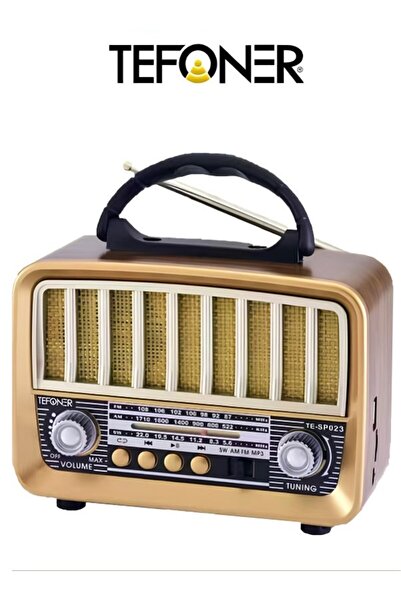 TEFONER Vintage TE-SP023 radio. A small, portable FM/AM electric radio. It fe...