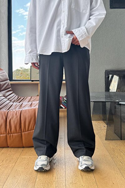 Flaw Wear Βασικό υφασμάτινο παντελόνι μαύρο