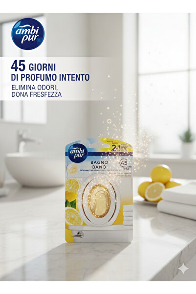 Ambi Pur Citrus Freshness Bathroom Air Freshener, Eliminates Odors, 7.5ml, Co...