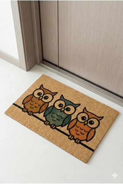 Miabella Home Door Front Mat Owl Doormat Door Mat Non-Slip Based Mat
