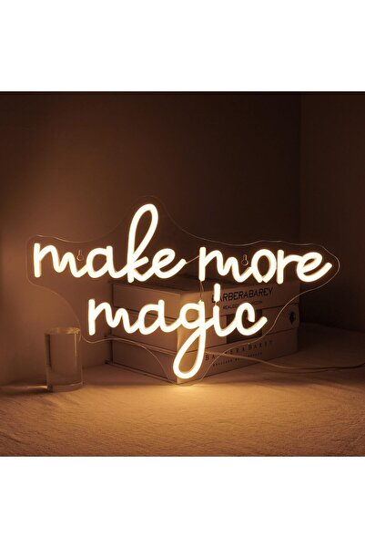 Slasa Make More Magic Neon Sign LED 42x25 cm – Classroom & Home Wall Decor