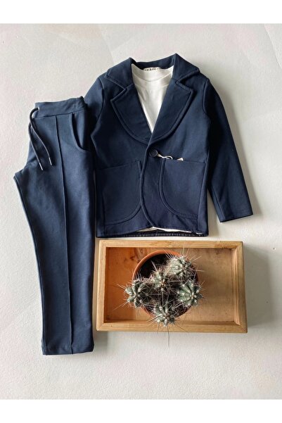 Z KİDS Çocuk Takım Elbise | Likralı 3'lü Kombin | Zkids