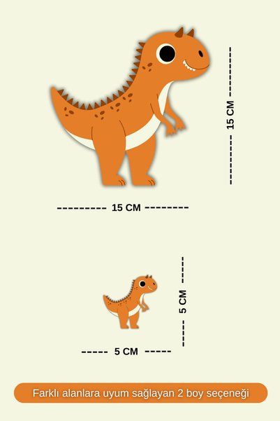 Hanelia Art Dinosaur Themed Children's Room Sticker Set – Cabinet & Wall Decoration