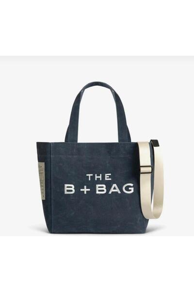 gül sezgin butik Women's Dark Blue Canvas Large Size Trendy Hand Shoulder Bag