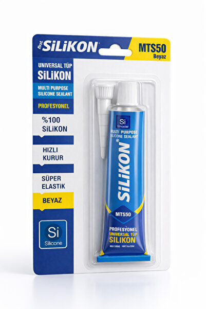 Badem10 Universal Profesyonel Beyaz Renkli %100 Tüp Slikon Cam Doğrama Fayans...