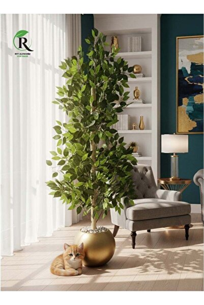 BYT ALRWASM FOR TRADE Lemon Leaf Tree with Golden Pot - Attractive Design