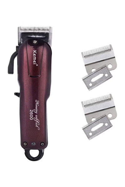 BSMBIOO Km-2600 Electric Shaver With Hair Clipper Brown 7.48 x 1.77 x 1.77inch