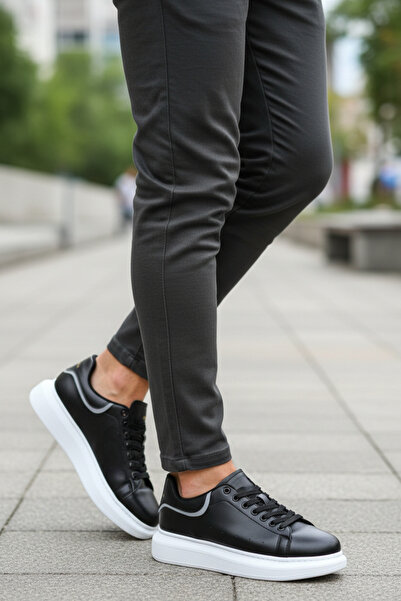 Pierre Cardin Men's Daily Orthopedic Comfortable Lace-Up Sneaker Shoes