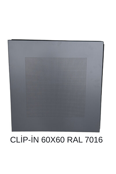 ycyapı Alüminyum Clip-in Asma Tavan 60*60 Tam Takım Antrasit Ral 7016 30 m2