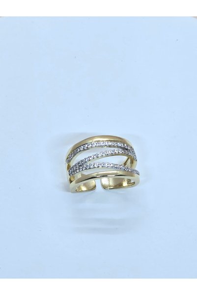 Veyla Style Modern Design Gold Color Stone Ring