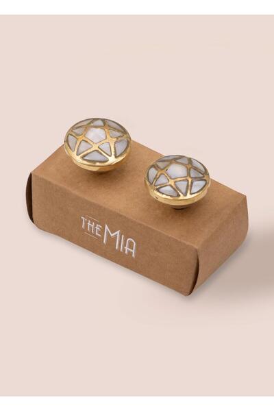 The Mia Pirinç Çekmece ve Dolap Kulbu 2li Set KLP19