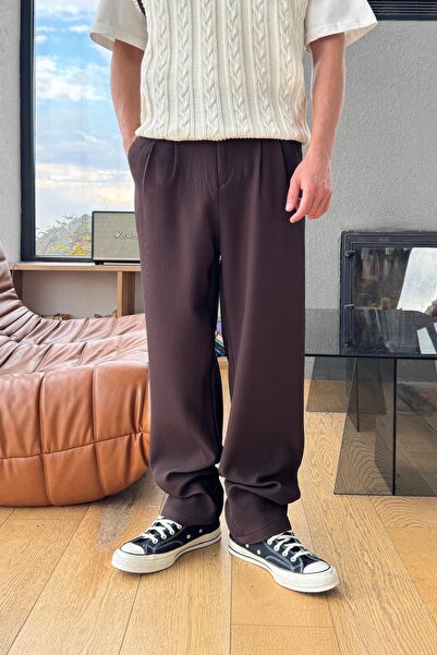 Flaw Wear material reiat Pantaloni din material textil maro