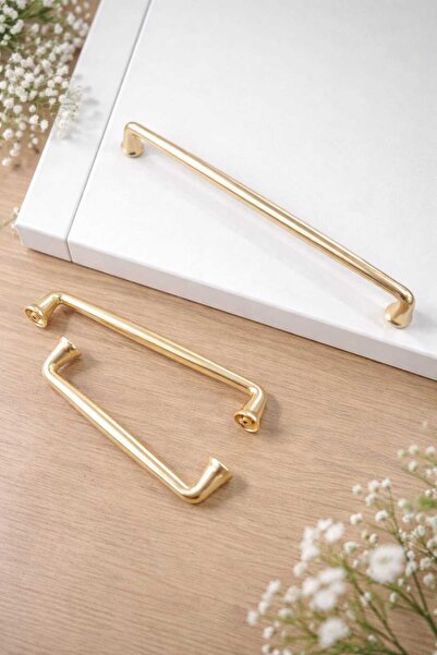 ARON İKİ VİDA ARASI 12,8CM ALTAY KULP (MAT ALTIN) TV ÜNİTE KONSOL ŞİFONYER MU...