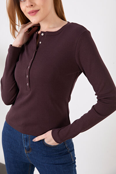 ZAZZONİ Snap-Button Collar Bodysuit