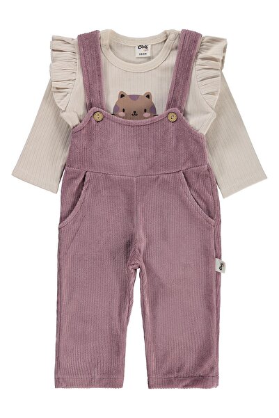 Civil Baby Pati Nakışlı Badili 6-18 Ay Slopet - Kahve 6-9 Ay